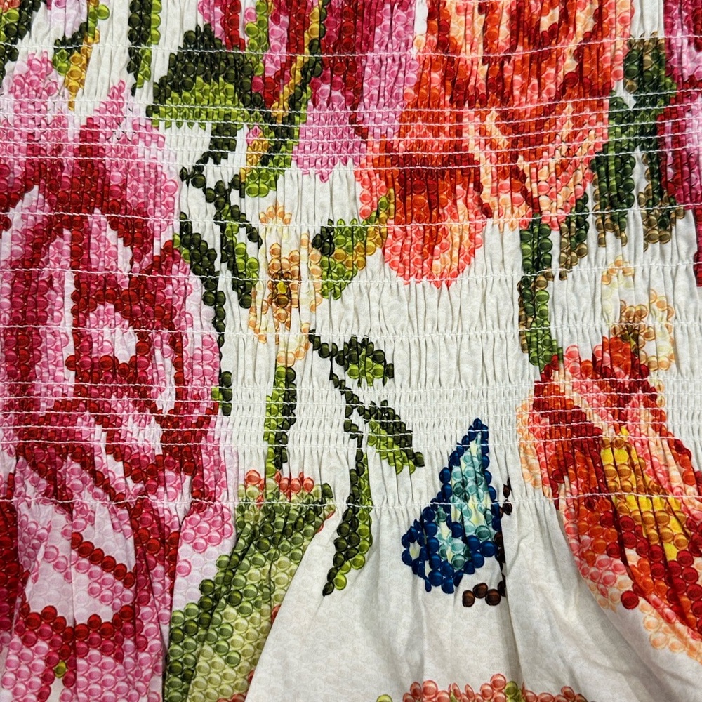 NWT FARM RIO Vintage Floral Smocked Cami Top | S - Picture 5 of 9